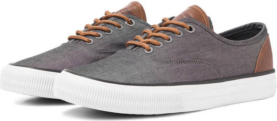 JACK & JONES Curtis Casual Canvas Sneakers Chambray Grey Heren