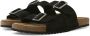 JACK & JONES Jfwlouis Suede Sandal suède slippers antraciet - Thumbnail 2