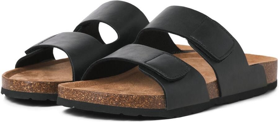 JACK & JONES Heren Sandaal Slipper JFWBRUNSWICK Zwart Bruin