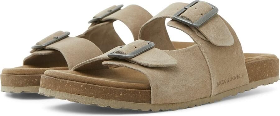JACK & JONES Jfwlouis Suede Sandal suède slippers taupe - Foto 3