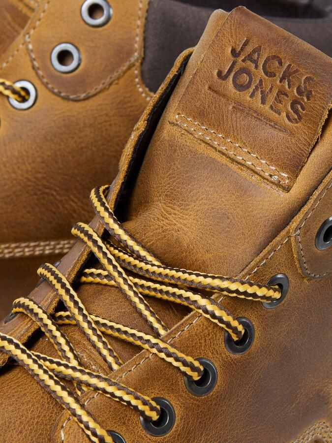 JACK & JONES JACK&JONES FOOTWEAR JFWTUBAR LEATHER HONEY SN Heren Laarzen - Foto 6