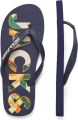 JACK & JONES Jfwlogo Palm Print Flip Flop teenslippers donkerblauw - Blauw