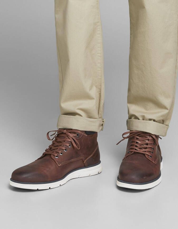 JACK & JONES JACK&JONES FOOTWEARJFWTUBAR LEATHER BRANDY STSBrandy Brown43 - Foto 7