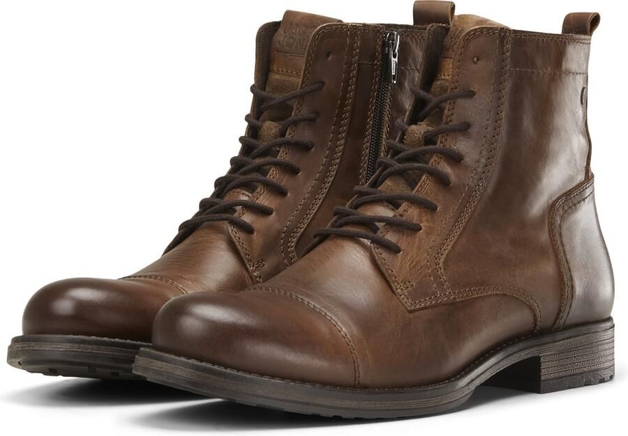 JACK & JONES JACK&JONES ADDITIONALS JFWRUSSEL LEATHER COGNA LN Heren Laarzen - Foto 10