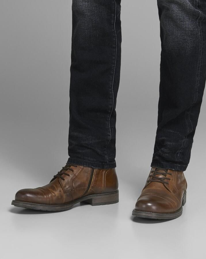 JACK & JONES JACK&JONES ADDITIONALS JFWRUSSEL LEATHER COGNA LN Heren Laarzen - Foto 6