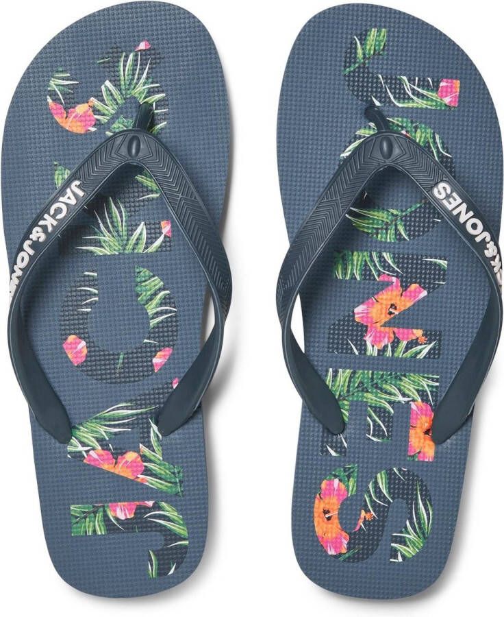 JACK & JONES JACK&JONES JFWLOGO PALM PRINT FLIP FLOP Heren Slippers