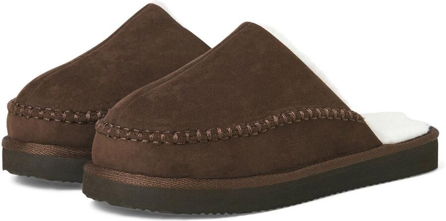 Jack & jones Huisschoenen met voering van imitatiebont model 'MANOR MOC MULE'