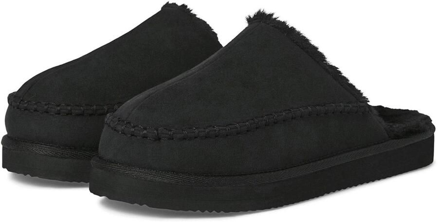 Jack & jones Huisschoenen met voering van imitatiebont model 'MANOR MOC MULE'