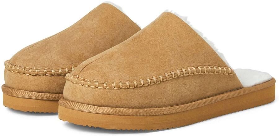 Jack & jones Huisschoenen met voering van imitatiebont model 'MANOR MOC MULE' - Foto 2
