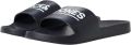 JACK & JONES JFWOLLIE SLIDER Logo Badslipper Antraciet - Zwart