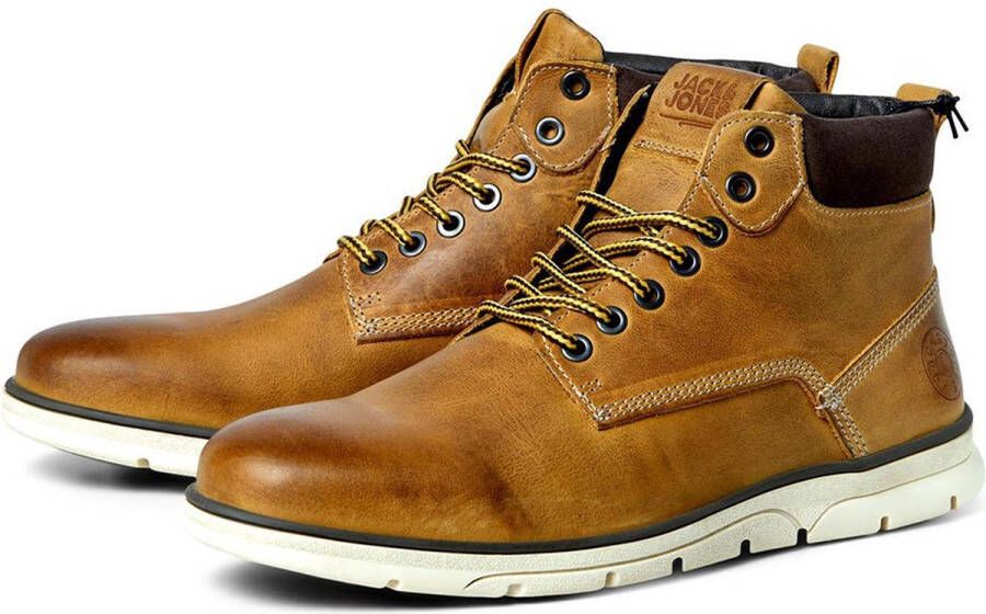 JACK & JONES JACK&JONES FOOTWEAR JFWTUBAR LEATHER HONEY SN Heren Laarzen - Foto 4