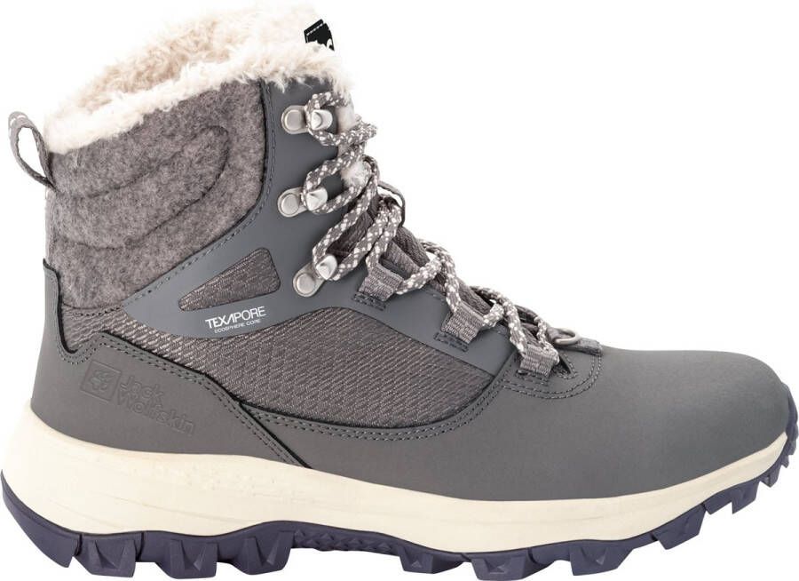 Jack Wolfskin Everquest Texapore High Women Waterdichte winterlaarzen Dames 37.5 grijs tarmac grey grey