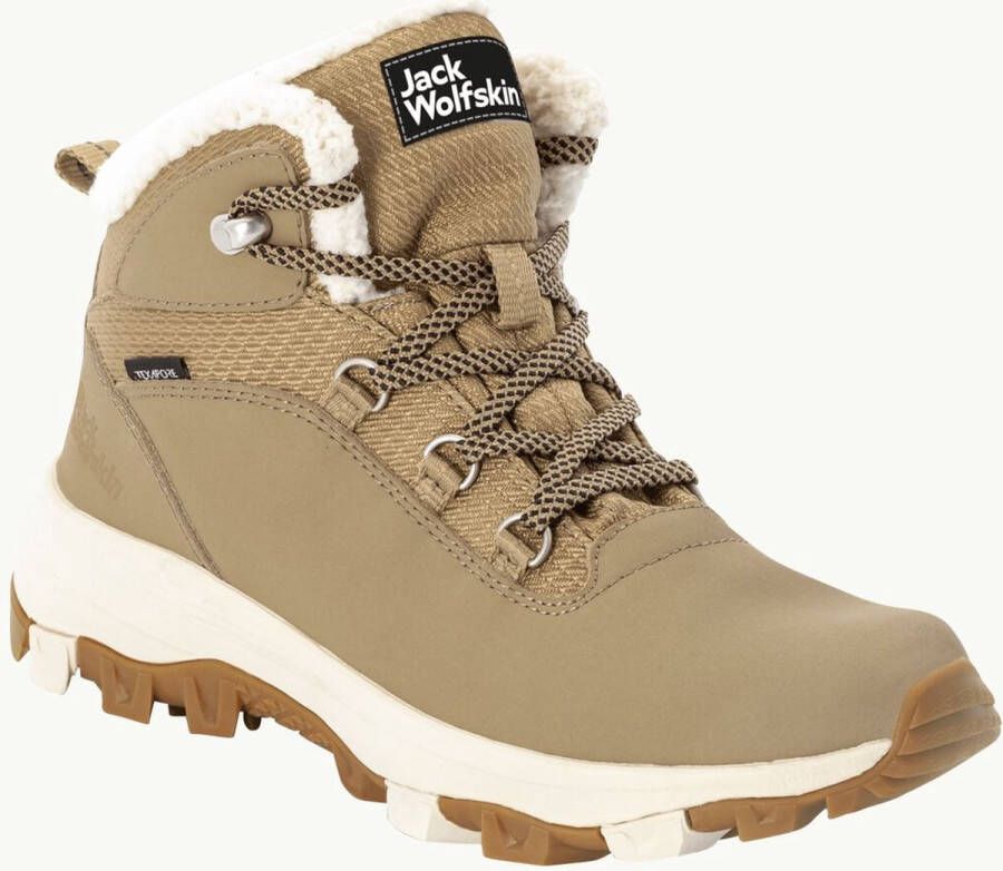 Jack Wolfskin Everquest Texapore Mid Women Waterdichte winterschoenen Dames 37.5 bruin clay beige - Foto 1