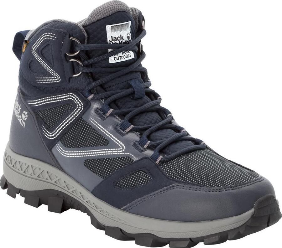 Jack Wolfskin Downhill Texapore Mid Men Waterdichte heren wandelschoenen 44.5 blauw dark blue grey
