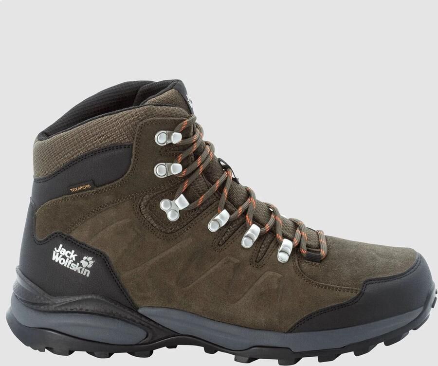 Jack Wolfskin Refugio Texapore Mid Men Waterdichte wandelschoenen Heren Khaki Phantom - Foto 3