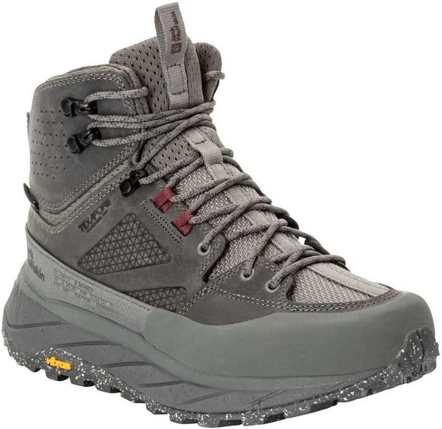Jack Wolfskin Terraquest Texapore Mid Women Waterdichte wandelschoenen Dames smokey grey