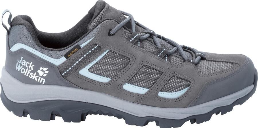 Jack Wolfskin Vojo 3 Texapore Low Dames waterdichte lage wandelschoenen Tarmac Grey Light Blue - Foto 3