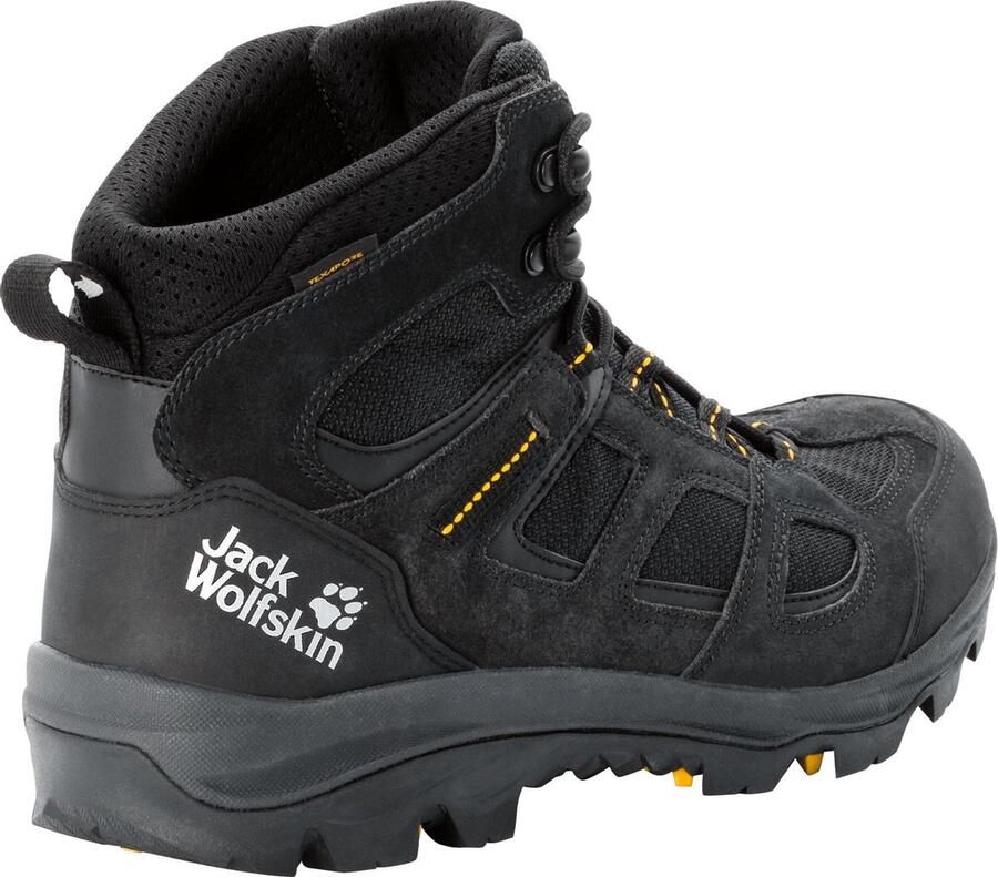 Jack Wolfskin Vojo 3 Texapore Mid Men Waterdichte wandelschoenen Heren 44.5 zwart black burly yellow XT - Foto 2