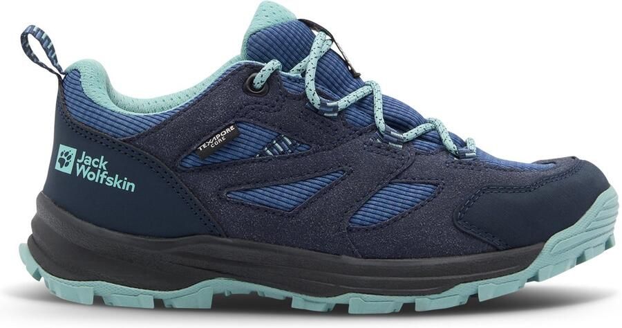 Jack Wolfskin VOJO TOUR TEXAPORE LOW K Kinderen Wandelschoenen-night blue