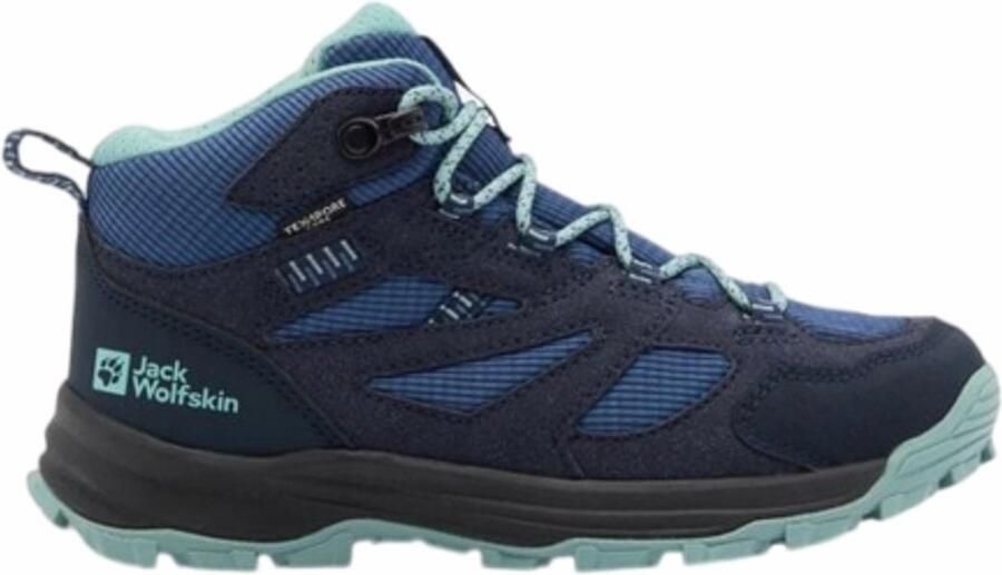 Jack Wolfskin VOJO TOUR TEXAPORE MID K Kinderen Wandelschoenen-night blue