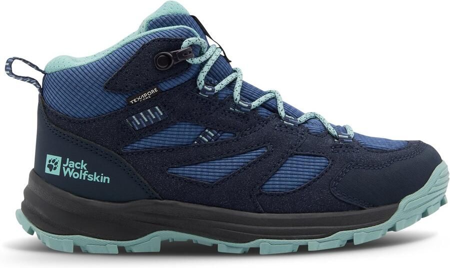 Jack Wolfskin VOJO TOUR TEXAPORE MID K Kinderen Wandelschoenen-night blue