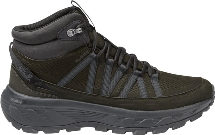 Jack Wolfskin WILD HIKE TEXAPORE MID M Heren Wandelschoenen obsidian moss