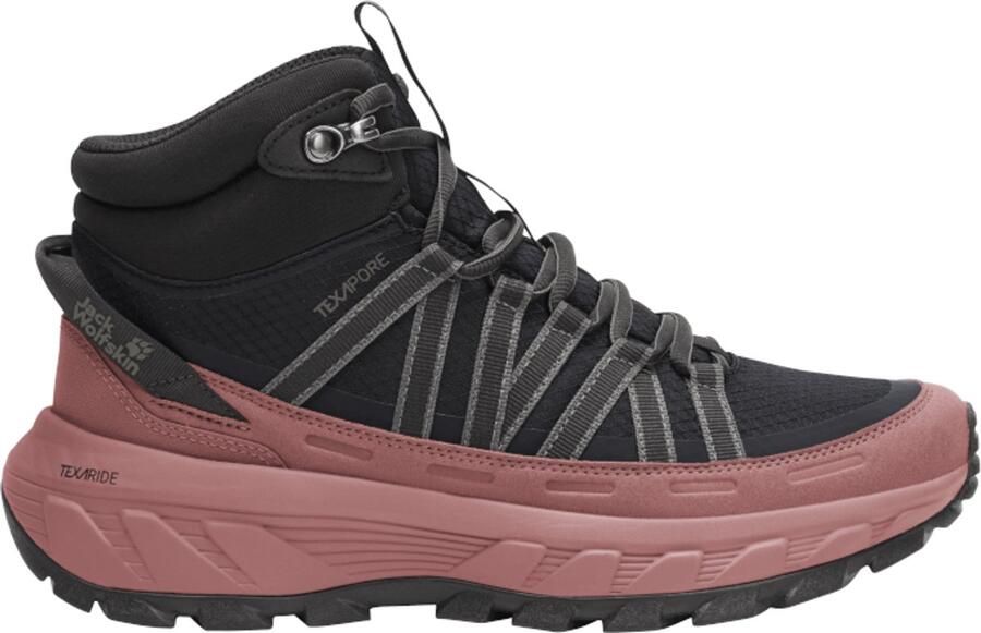 Jack Wolfskin WILD HIKE TEXAPORE MID W Dames Wandelschoenen mineral red