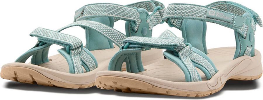 Jack Wolfskin Outdoorsandalen LAKEWOOD RIDE SANDAL W met klittenbandsluiting