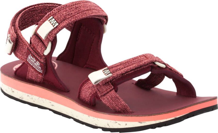 Jack Wolfskin Outfresh Deluxe Sandal Women Duurzame trekkingsandaal Dames 39.5 purper carbernet champagne