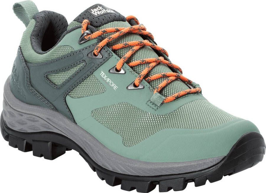 Jack Wolfskin Rebellion Guide Texapore Low Women Waterdichte wandelschoenen Dames 37.5 grijs slate green