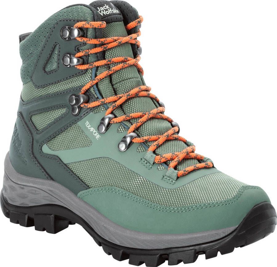 Jack Wolfskin Rebellion Guide Texapore Mid Women Waterdichte wandelschoenen Dames 42.5 grijs slate green