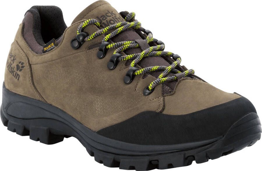 Jack Wolfskin Rebellion Texapore Low Men Waterdichte trekkingschoenen Heren 39.5 groen khaki phantom