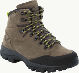 Jack Wolfskin Rebellion Texapore Mid Men Waterdichte trekkingschoenen Heren 40.5 groen khaki phantom