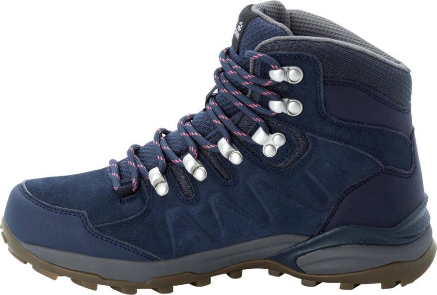 Jack Wolfskin Refugio Texapore Mid Women Waterdichte wandelschoenen Dames Dark Blue Grey