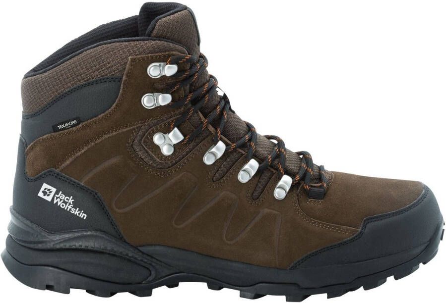Jack Wolfskin Refugio Texapore Mid Men Waterdichte wandelschoenen Heren Brown Phantom