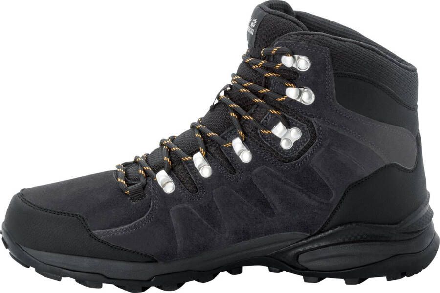Jack Wolfskin Refugio Texapore Mid Wandelschoenen Heren Phantom Burly Yellow XT