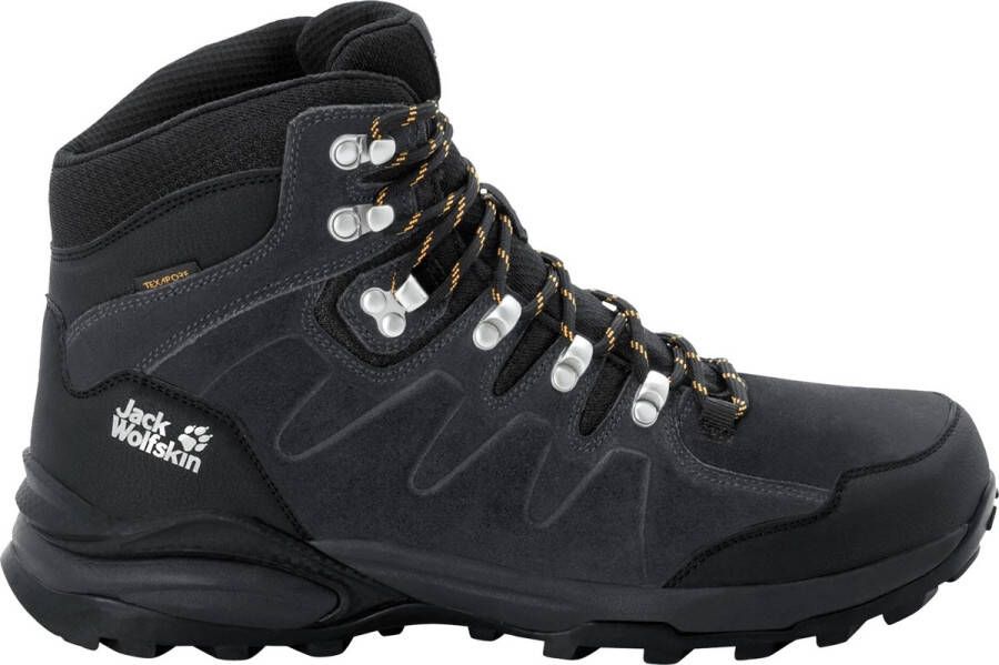 Jack Wolfskin Refugio Texapore Mid Men Waterdichte wandelschoenen Heren Phantom Burly Yellow Xt