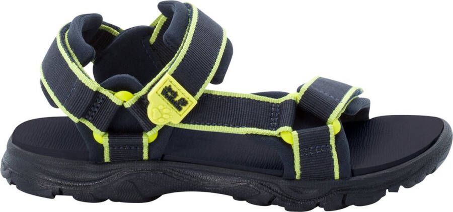 Jack Wolfskin Seven Seas 3 Kinderen synthetische sandalen Blue Lime - Foto 6