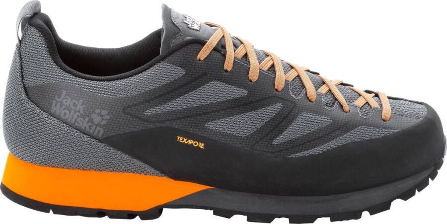 Jack Wolfskin Sneaker Oranje Wandelschoen Heren Hiking Schoen Heren Klim Schoen Waterdichte Wandelschoen Scrambler 2 Texapore Low M Wandel en Klimschoen
