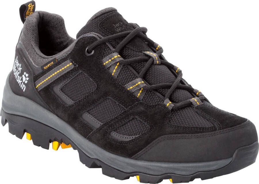 Jack Wolfskin Vojo 3 Texapore Low Wandelschoen Heren waterdichte lage wandelschoenen Black Burly Yellow Xt