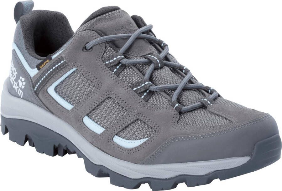 Jack Wolfskin Vojo 3 Texapore Low Dames waterdichte lage wandelschoenen Tarmac Grey Light Blue - Foto 2