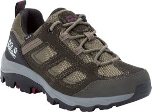 Jack Wolfskin Vojo 3 Texapore Low Women Waterdichte wandelschoenen Dames 35.5 groen khaki burgundy