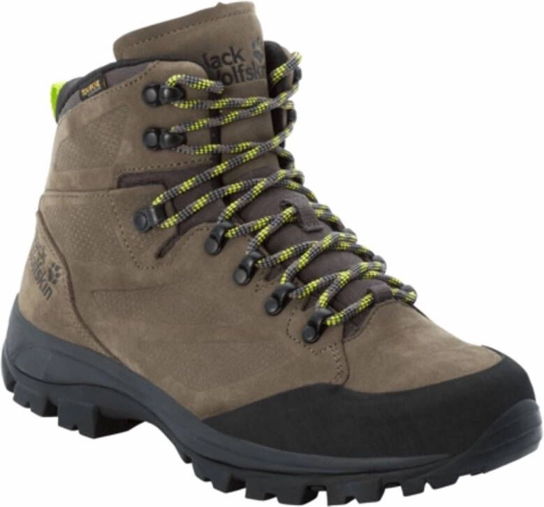 Jack Wolfskin Rebellion Texapore Mid Men Waterdichte trekkingschoenen Heren Khaki Phantom