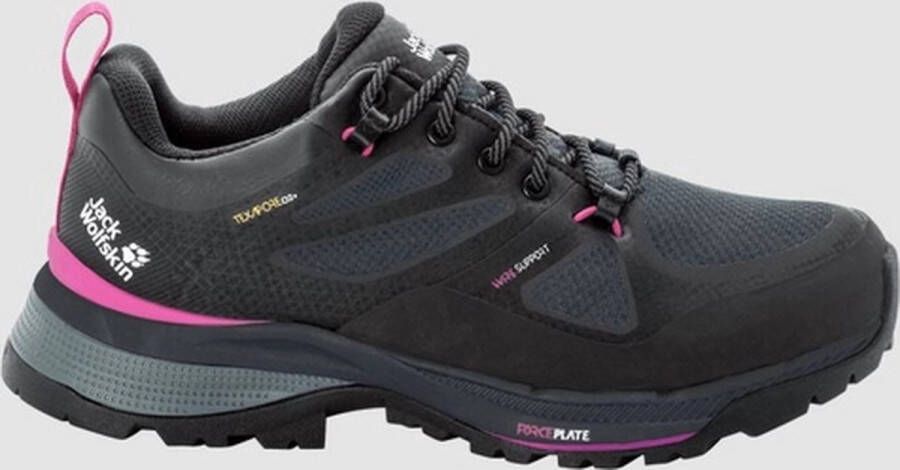 Jack Wolfskin Force Striker Texapore Low Women Waterdichte wandelschoenen Dames 35.5 grijs phantom pink
