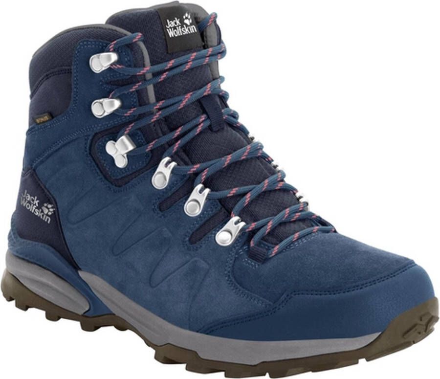 Jack Wolfskin Refugio Texapore Mid Women Waterdichte wandelschoenen Dames Dark Blue Grey