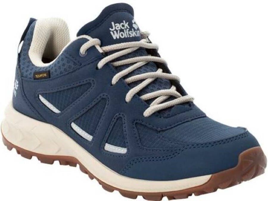 Jack Wolfskin Woodland 2 Texapore Low Women Waterdichte wandelschoenen Dames 37.5 dark blue beige dark blue beige