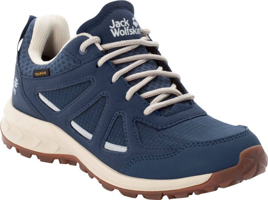 Jack Wolfskin Woodland 2 Texapore Low Women Waterdichte wandelschoenen Dames 37.5 dark blue beige dark blue beige