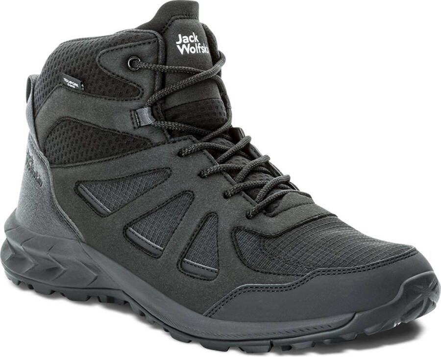 Jack Wolfskin WOODLAND 2 TEXAPORE MID M Heren Wandelschoenen zwart