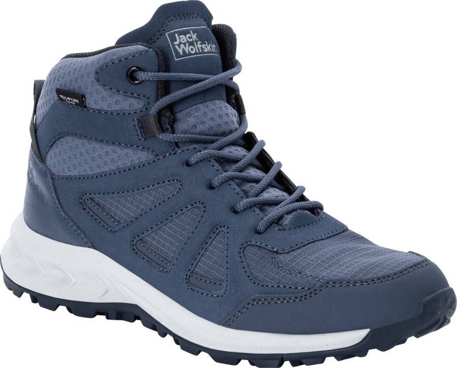 Jack Wolfskin Women's Woodland 2 Texapore Mid Wandelschoenen blauw