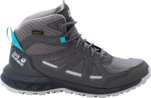 Jack Wolfskin Woodland 2 Texapore Mid Women Waterdichte wandelschoenen Dames 39 grijs grey light blue